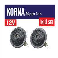 SÜPERTONE KORNA 12V SiYAH BÜYÜK (13 MM) iNCE-KALIN 1